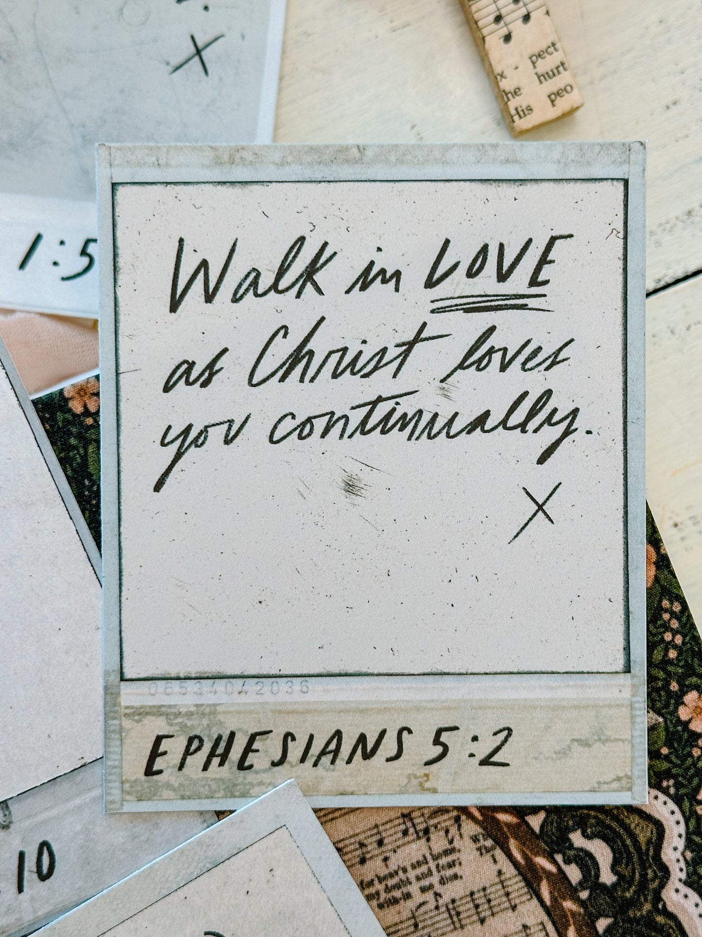 Polaroid Notes Scripture Card Digital Download