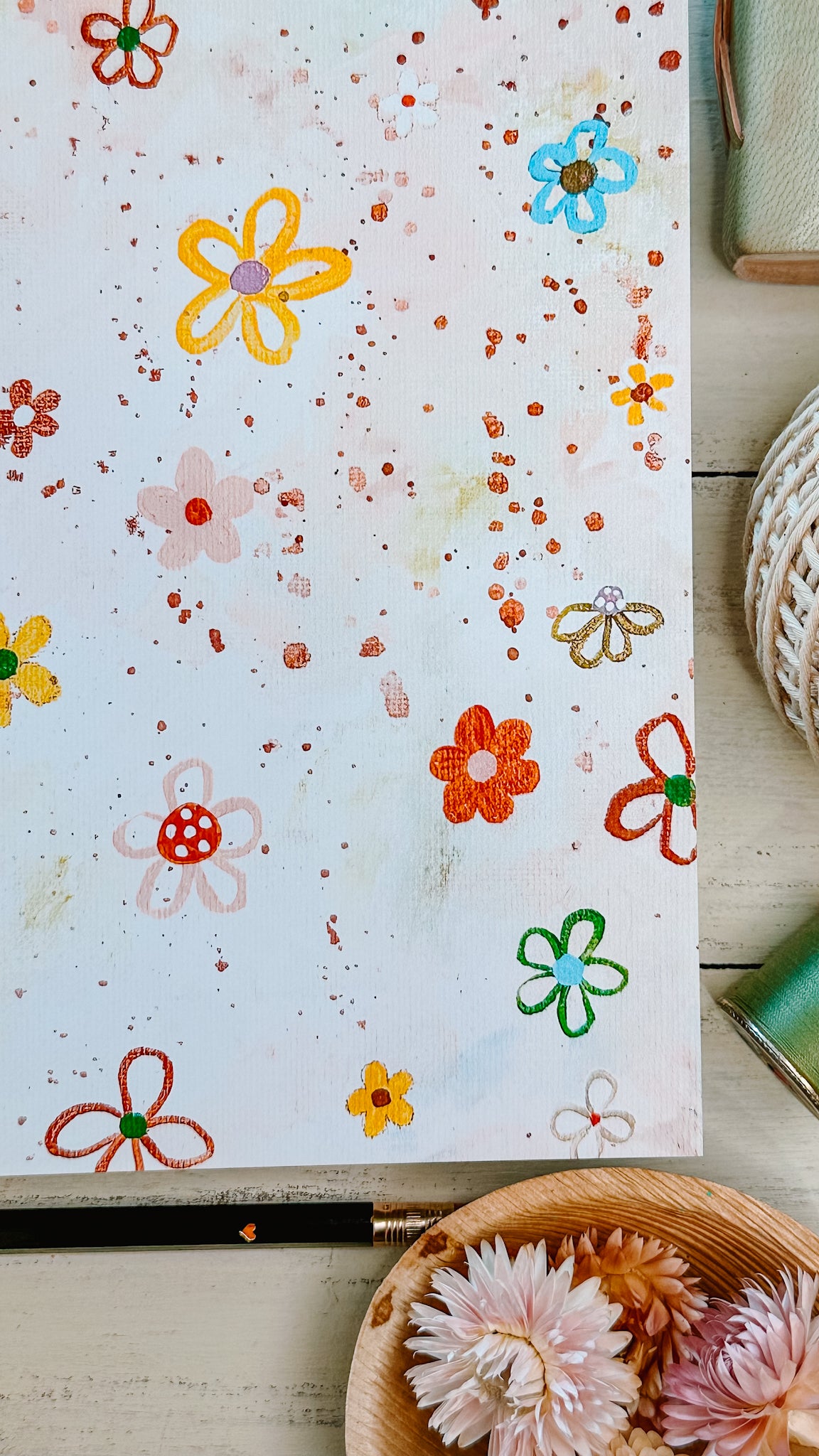 Scattered Floral Abstract