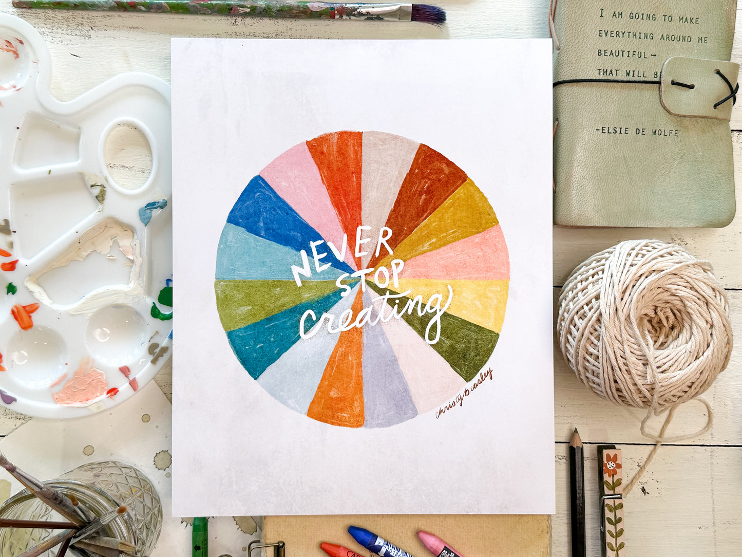 Never Stop Creating Color Wheel