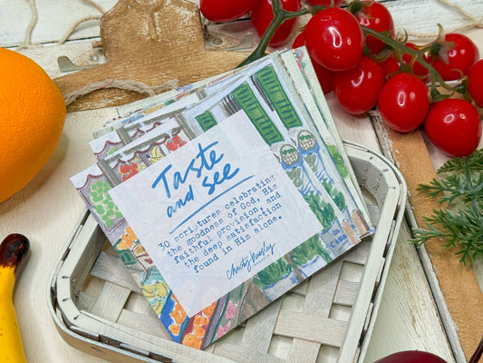 Taste and See Scripture Cards Digital Download
