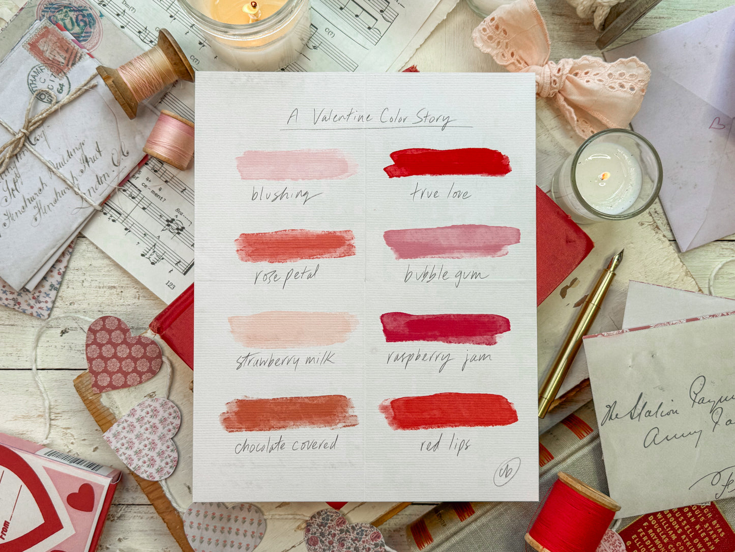 A Valentine Color Story