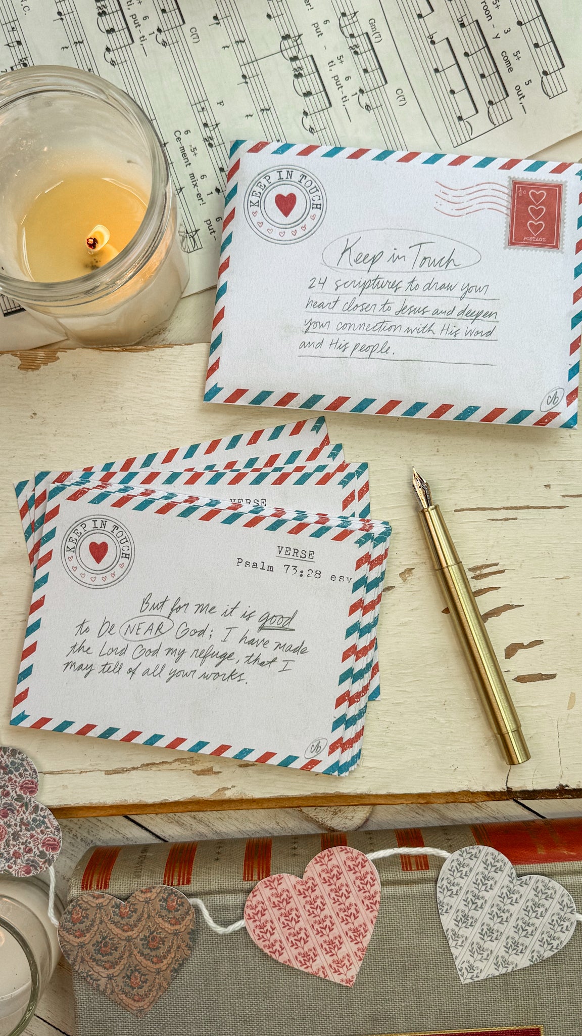 Keep in Touch Scripture Cards Digital Download