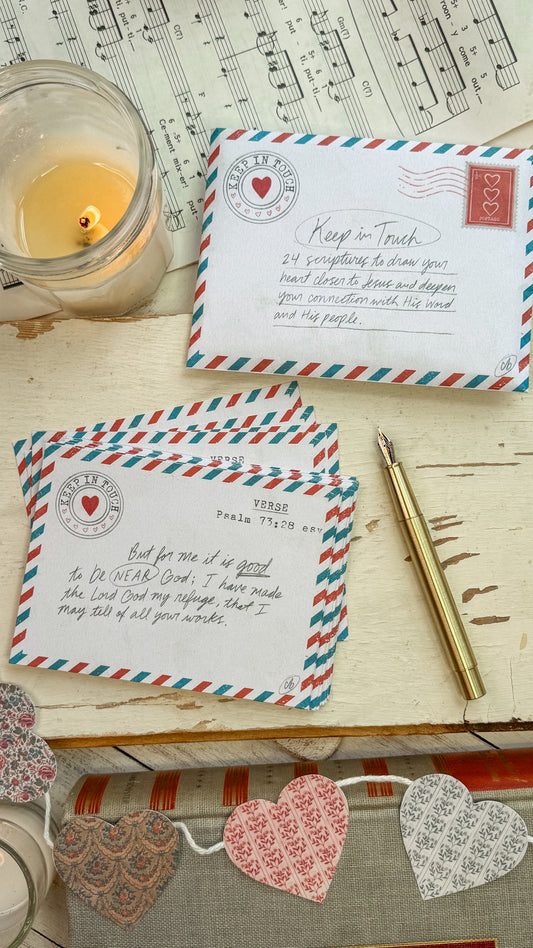 Keep in Touch Scripture Cards Digital Download
