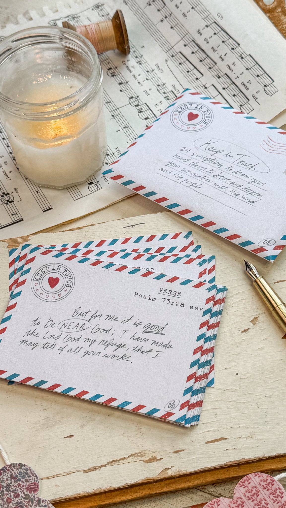 Keep in Touch Scripture Cards Digital Download