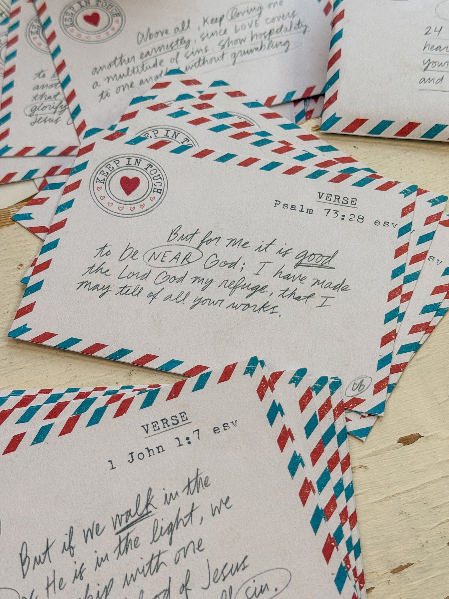 Keep in Touch Scripture Cards Digital Download