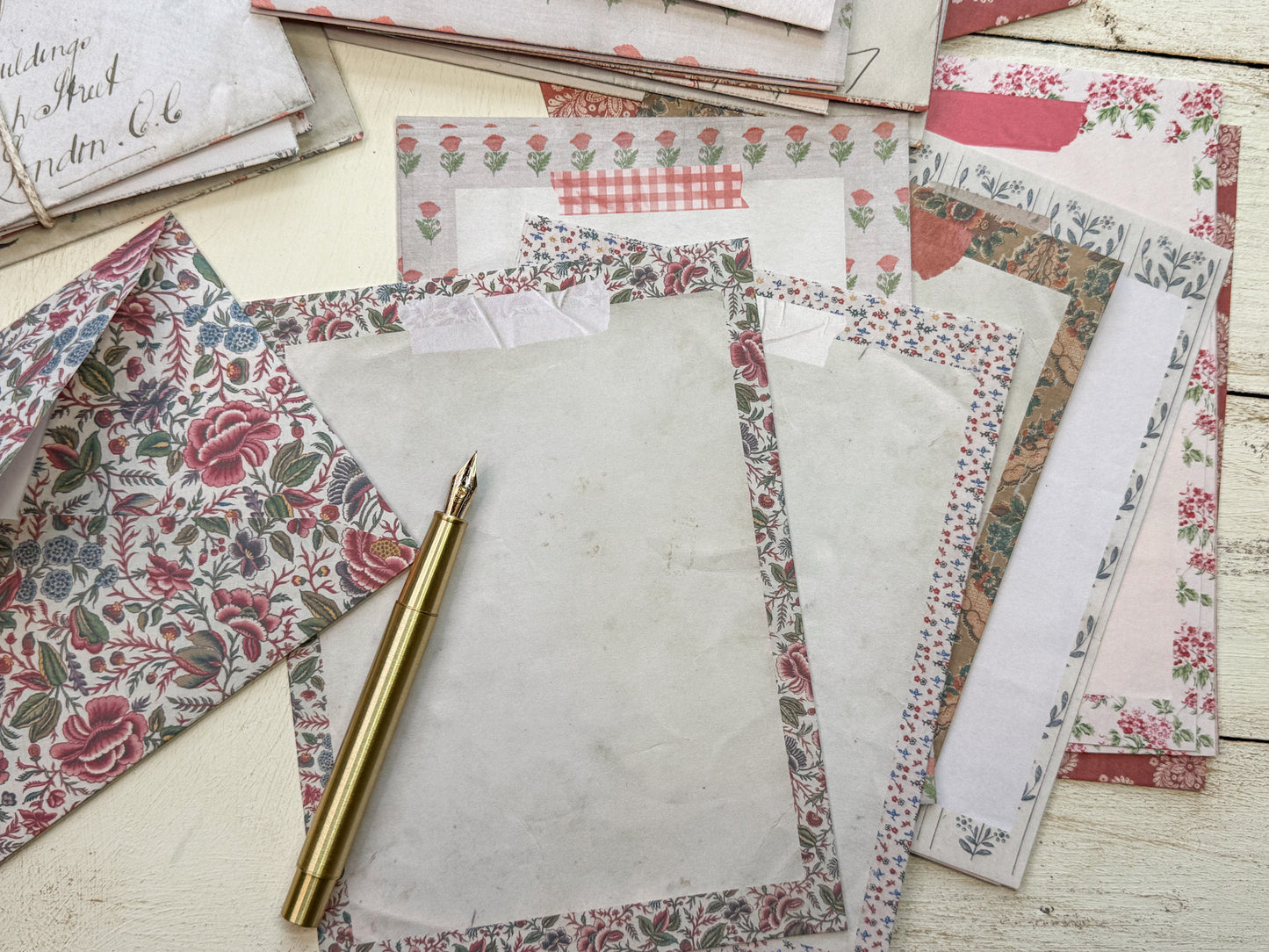 Vintage Envelope and Stationery Paper Digital Download