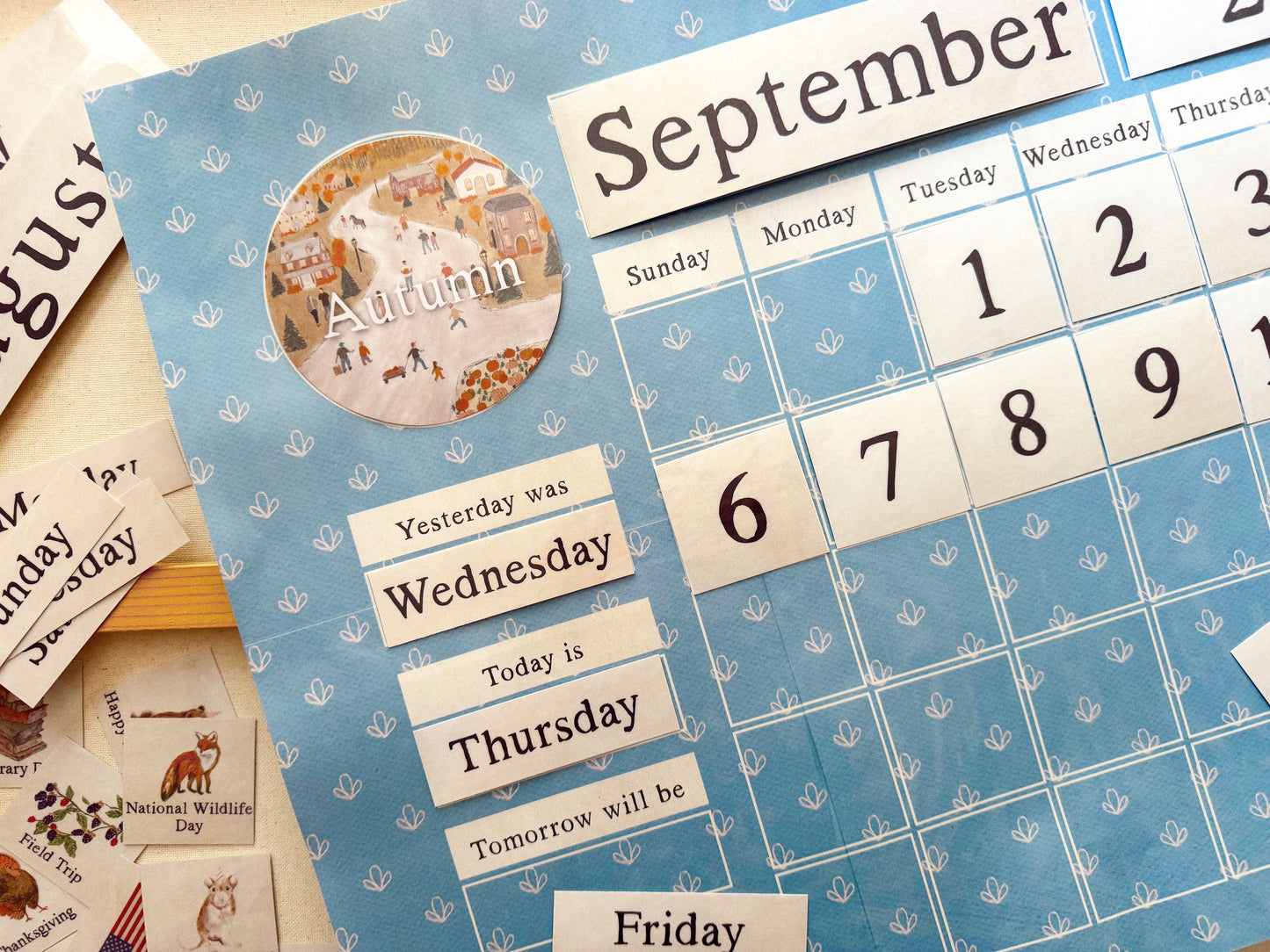 Perpetual Wall Calendar Digital Download