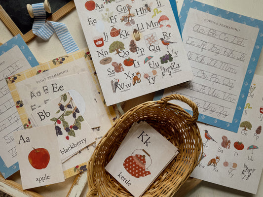 Cozy Cottage Inspired Alphabet Digital Download