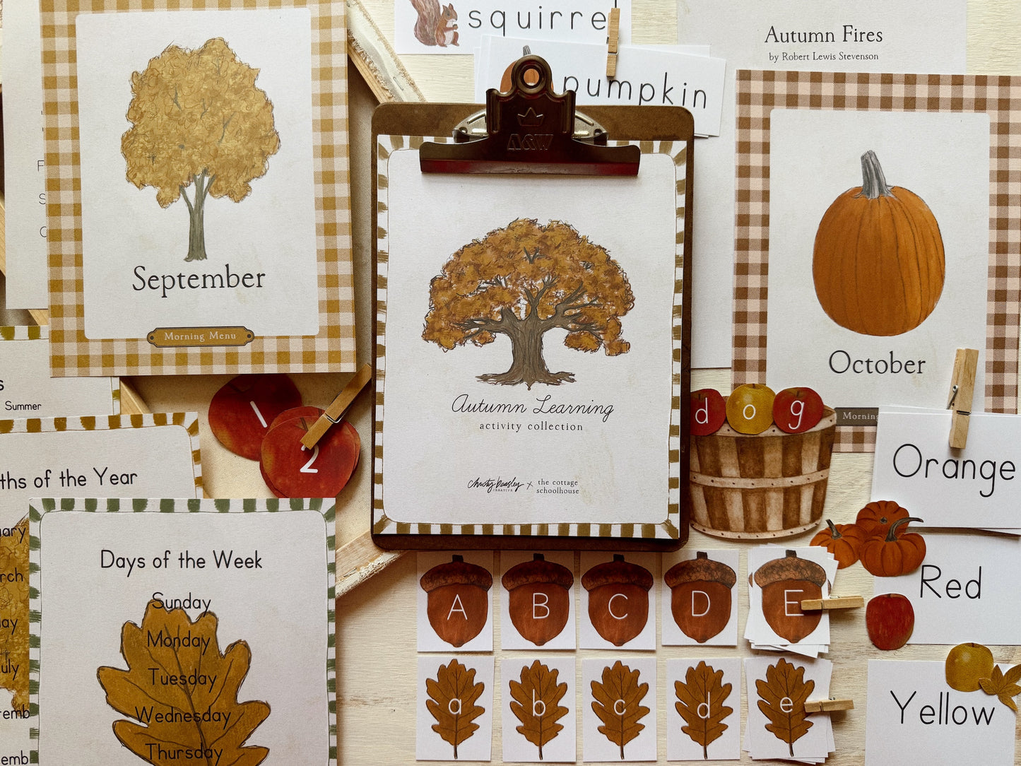 Autumn Learning Activity Pack Digital Download