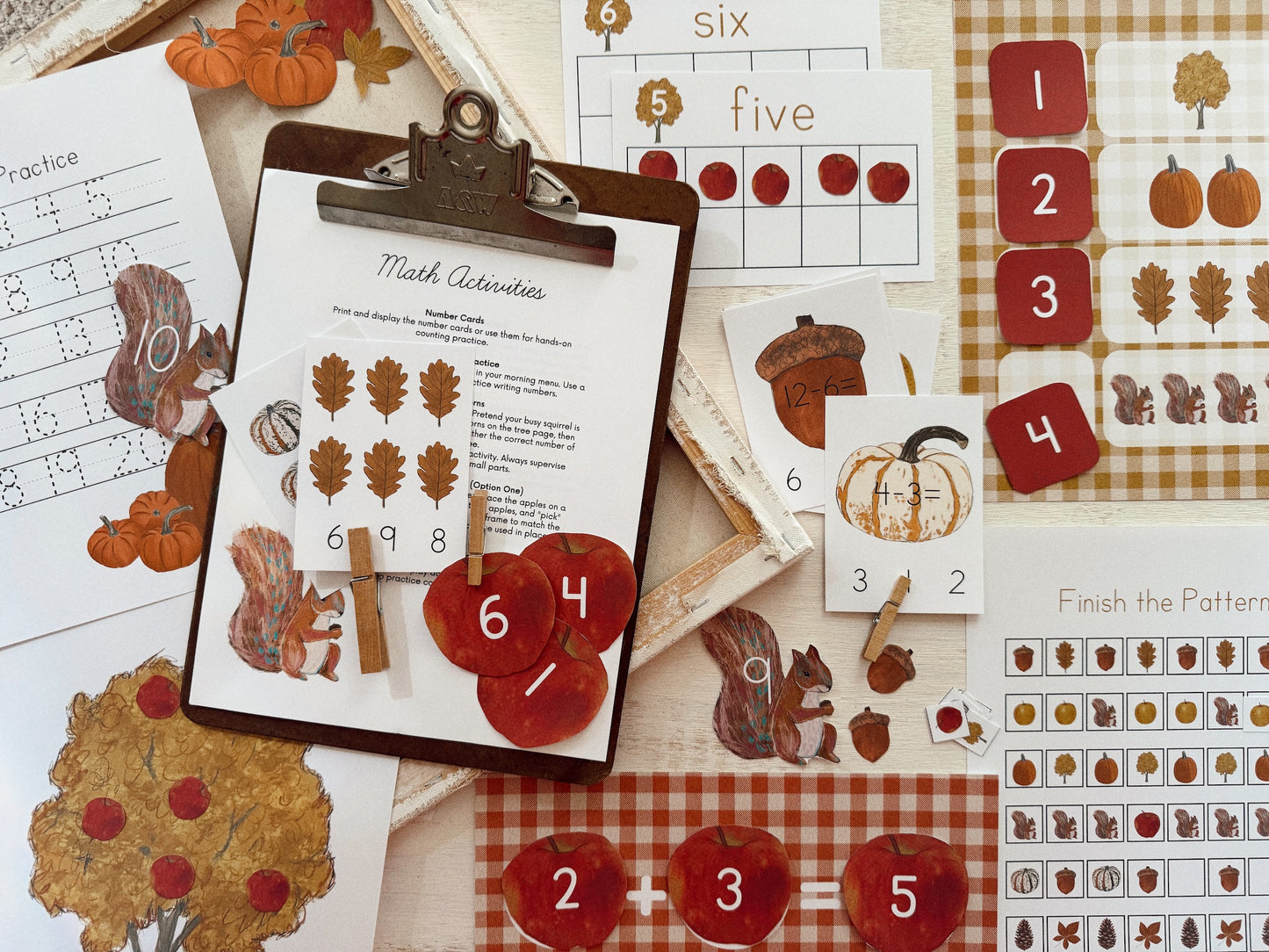 Autumn Learning Activity Pack Digital Download