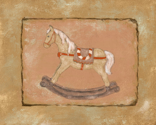 Jolly Rocking Horse Print
