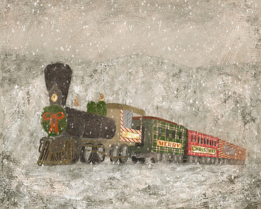 The Merry Train Print