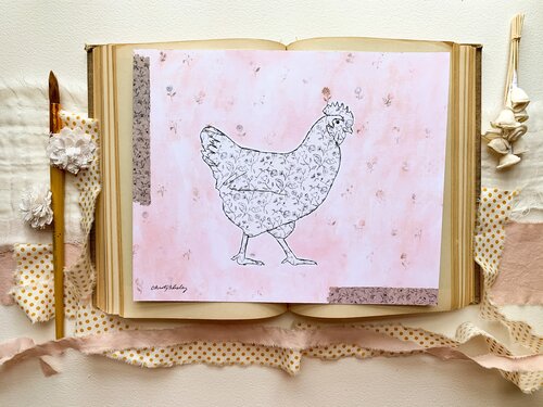Whimsical Chicken Prints