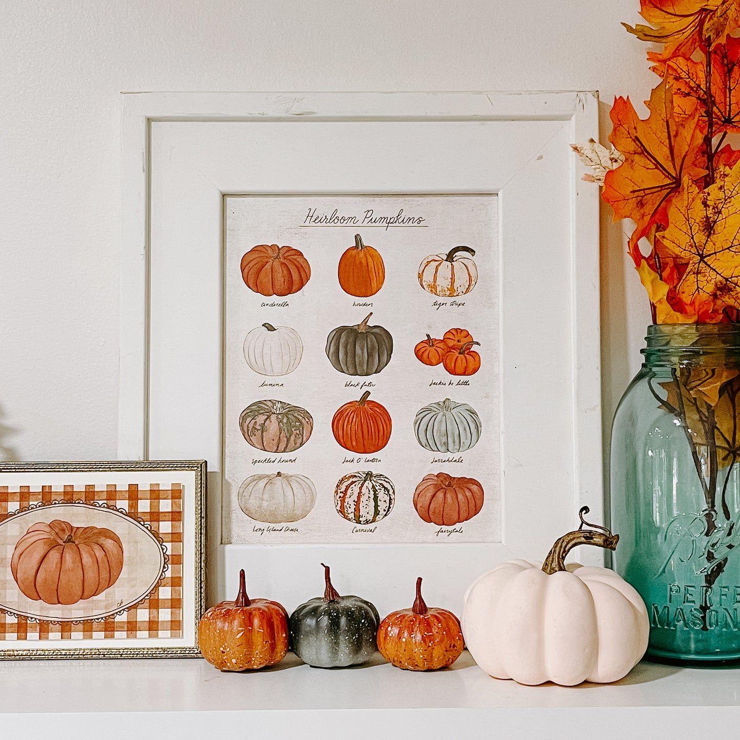 Heirloom Pumpkins Poster