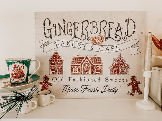 Gingerbread Bakery Print