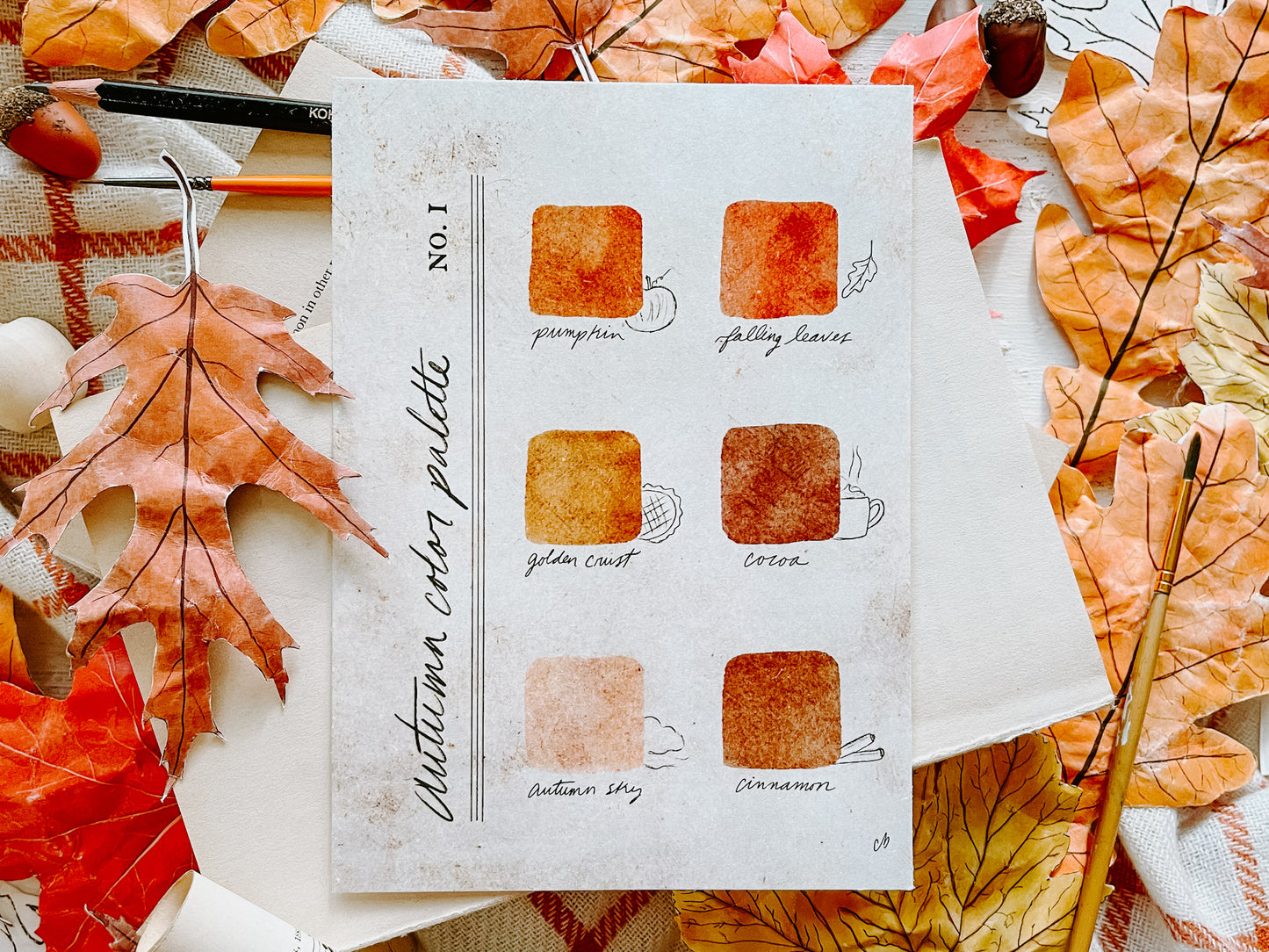 Fall Color Swatch Palette