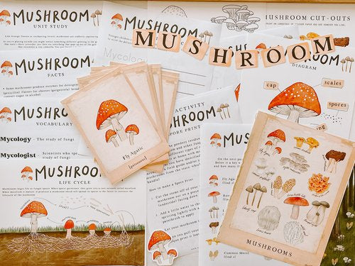 Mushroom Unit Study Digital Download