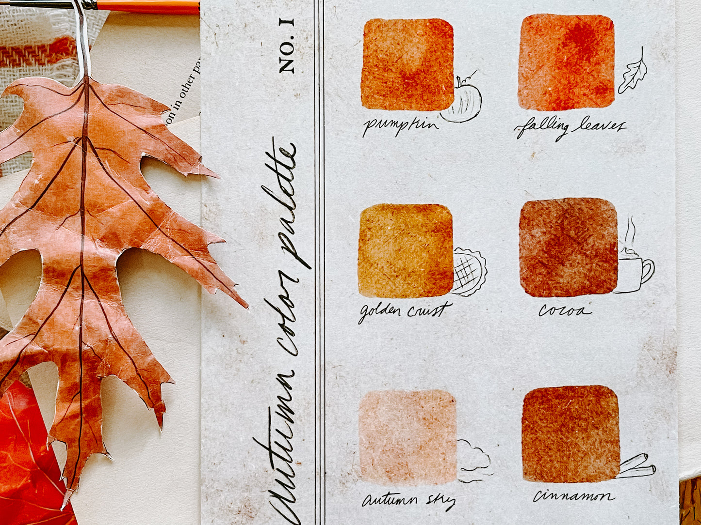 Fall Color Swatch Palette