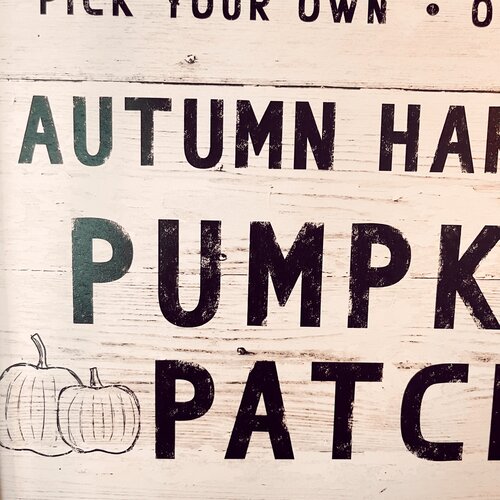 Pumpkin Farm Sign Print