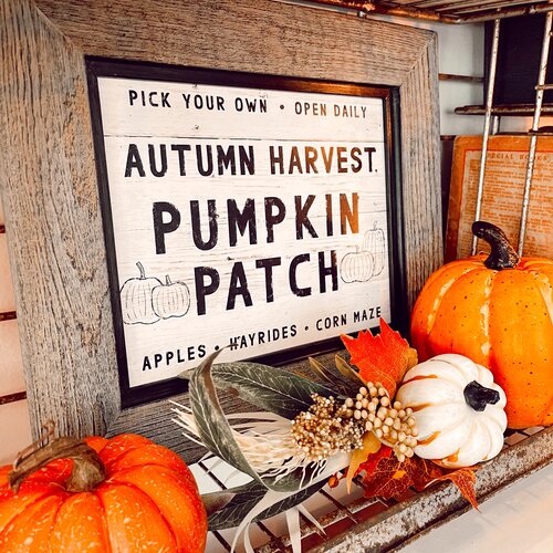 Pumpkin Farm Sign Print