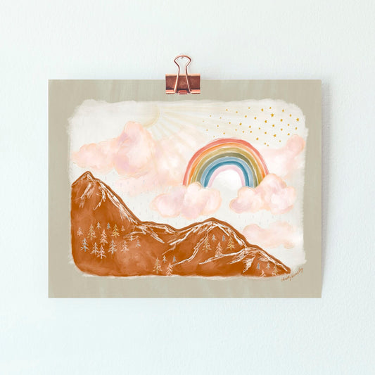 Rainbow Mountain Print