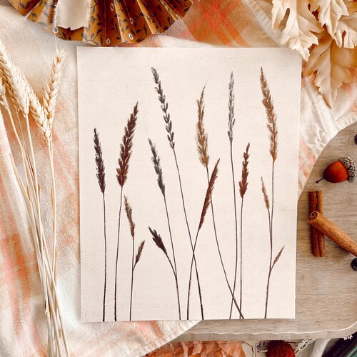 Wheat Branches Print