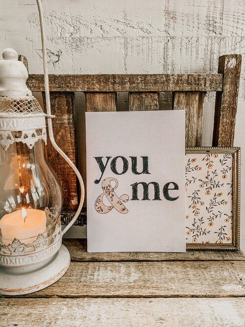 You & Me Print